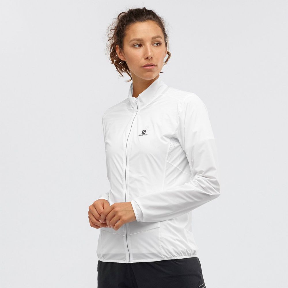 Salomon SENSE Chaquetas Mujer - Blancas - Colombia (76259-ZEHN)